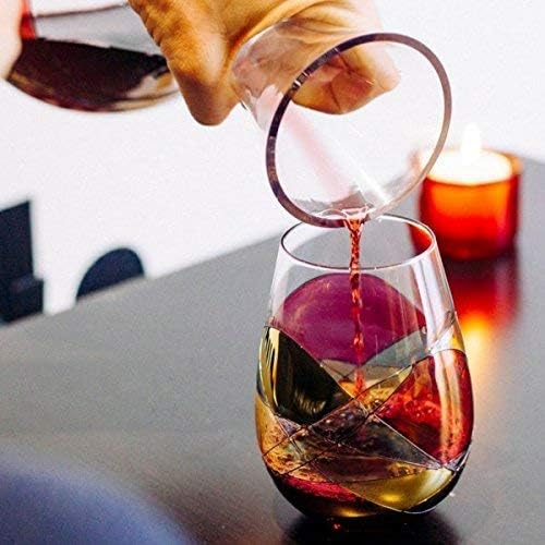 Stemless Wine Glasses – Hand‑Painted Set of 1 Unique Wine Gift for Wedding, Anniversary, Housewarming & Christmas • Sagrada Familia Style • Ideal for Women & Men