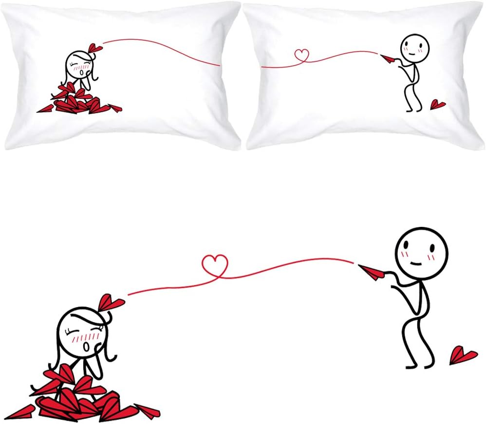 BoldLoft Love Will Find A Way Couple Pillowcases-His and Hers Gifts for Couples, Girlfriend, Wife, Anniversary, Christmas, Birthday, Wedding, Engagement, Valentines Pillow Covers, Romantic Home Decor