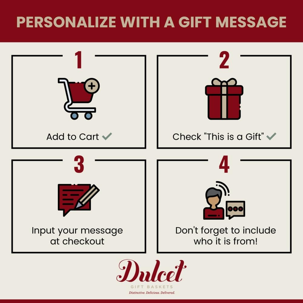Dulcet Gift Baskets Valentine’s Day Assortment Tin Box- Delicious Gourmet Confection Gift Set - Variety Of Freshly Baked Cookies, Brownies & Rugelah In Many Flavors- Handmade Baked Goods Gift Box