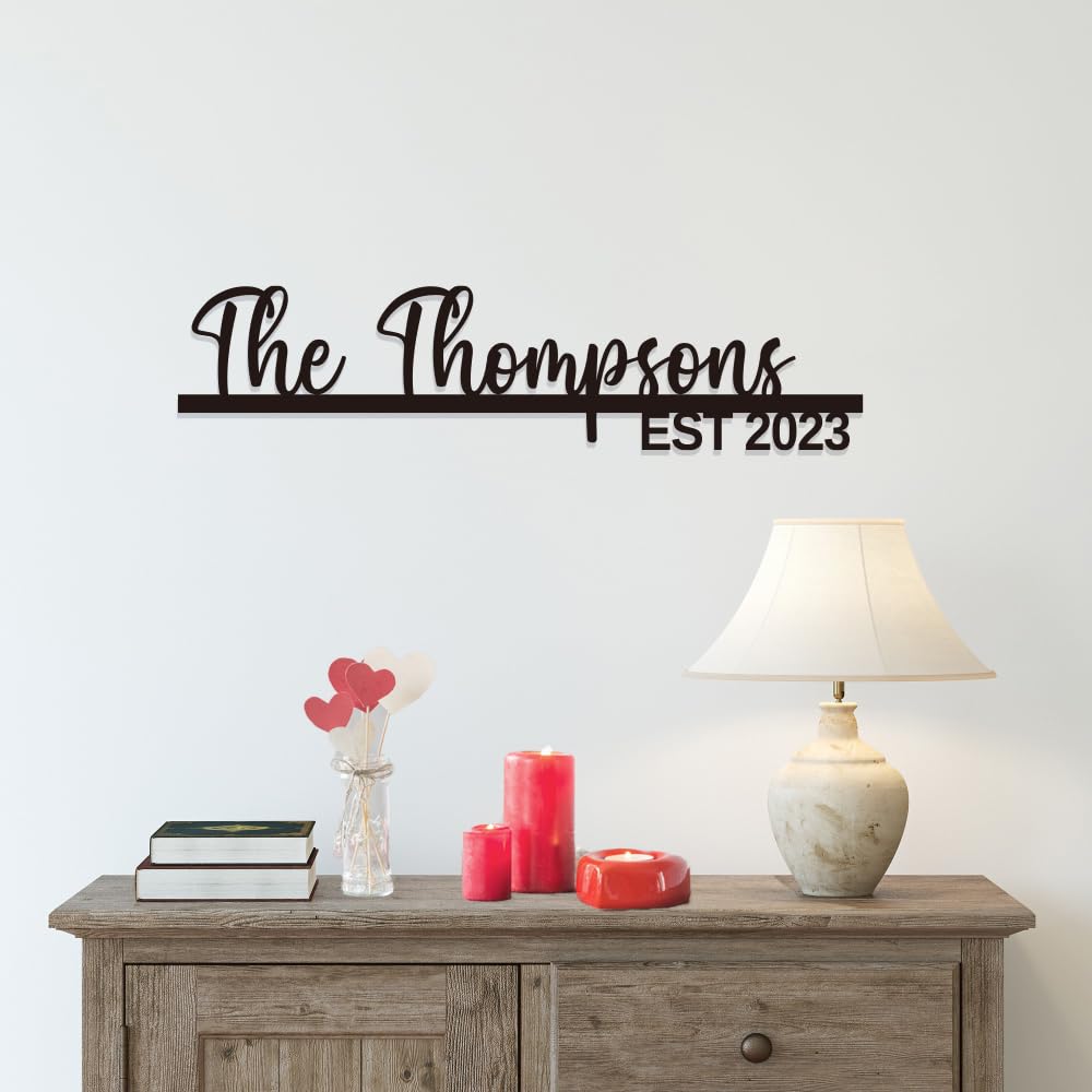 House Warming Gift for New Home,Custom Metal Name Sign,Last Name Sign for Wedding,Engagement Gifts for Couples,Family House Sign,Personalized Wedding Gifts