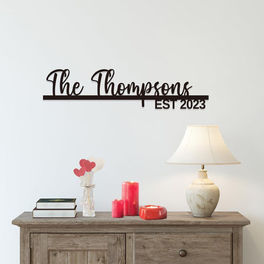 House Warming Gift for New Home,Custom Metal Name Sign,Last Name Sign for Wedding,Engagement Gifts for Couples,Family House Sign,Personalized Wedding Gifts