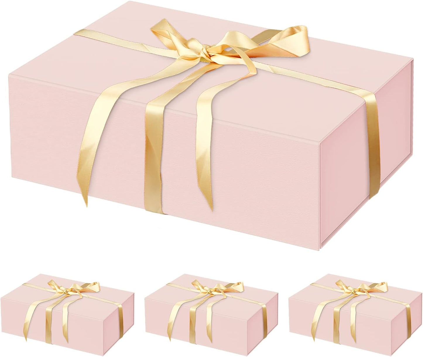 HavrePac 4 Pack Large Gift Boxes 13.8x9x4.3 Inches Luxury Gift Boxes with Lids,Magnetic Closure Gift Box for Present Packaging Box for Mother's Day, Birthdays, Party,Weddings