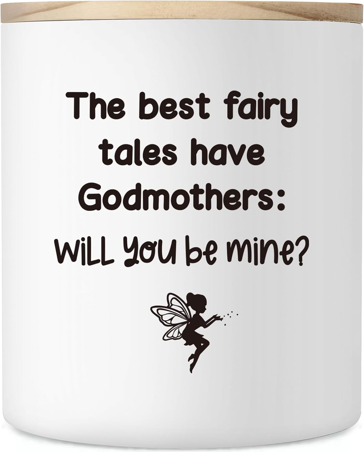 Godmother Proposal Gift, 10oz Godmother Proposal Gifts from Godchild, Funny Pregnancy Announcement Gifts for God Mother Godmom, Will You Be My Godmothers Gift, Scented Soy Candle