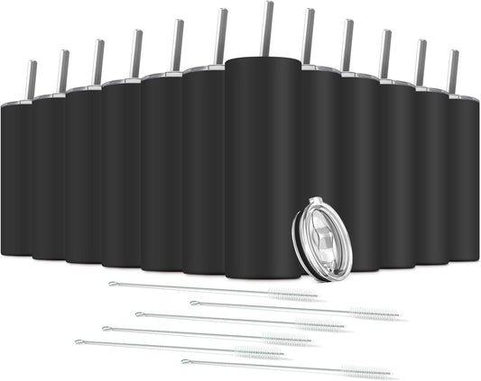 Tumbler with Straw and Lid, Insulated Coffee Travel Mug Tumbler 20 oz Stainless Steel Double Wall Reusable for Iced Drink, Women and Men Gift, Home Office, Outdoor