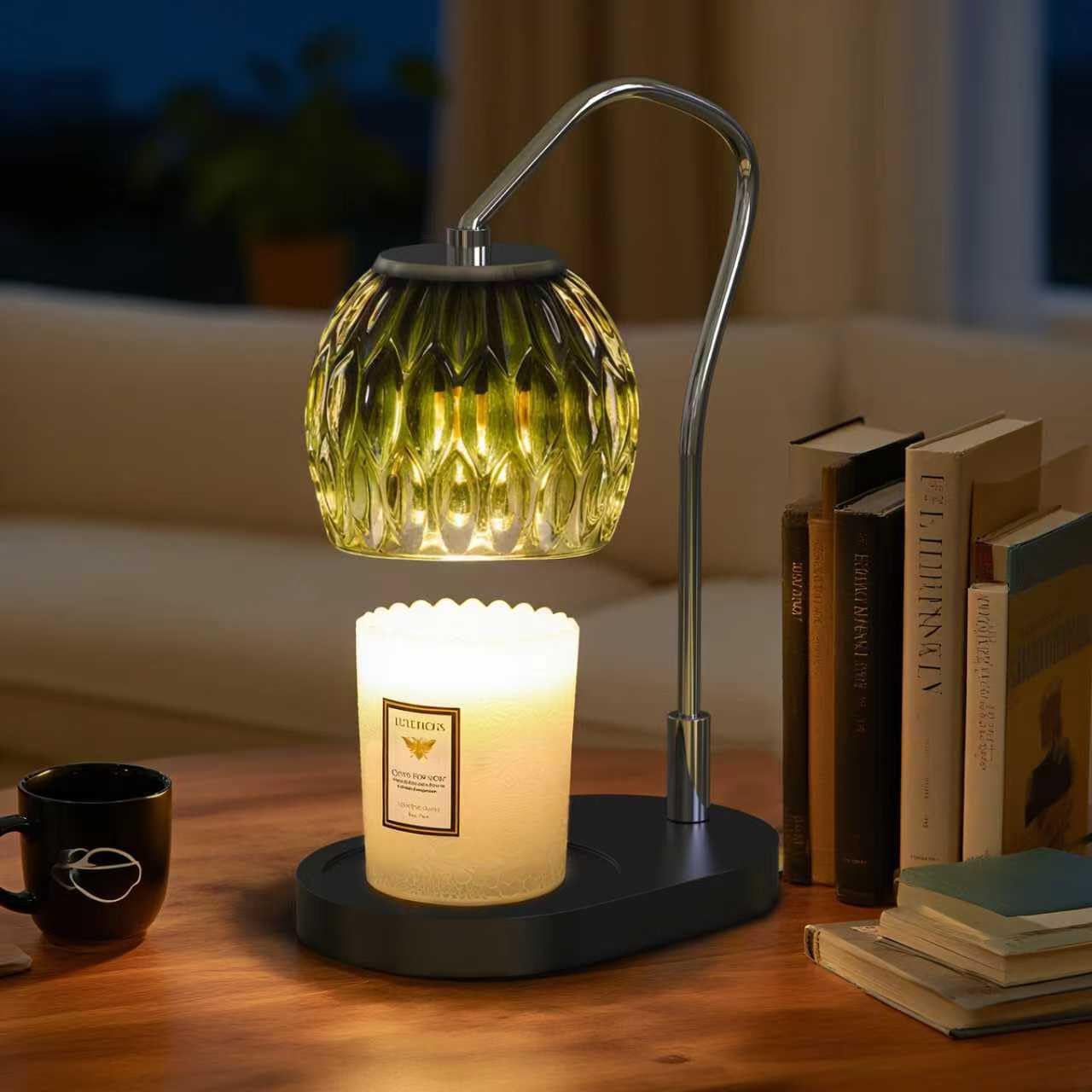 Candle Warmer Lamp with Timer & 4-Level Dimmer, Electric Wax Warmer for Jar Candles, Greener Home Decor with 2 Bulbs, Gift for Women, Men, Housewarming