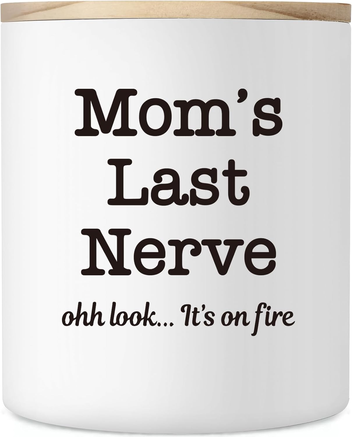 Mom Gifts for Mother's Day, 10oz Mom Candle Birthday Gifts from Daughter Son, Funny Mother's Day Gift for Mother in Law Step Bonus Moms, Best Moms Ever Gift, Mom's Last Nerve Scented Soy Candle