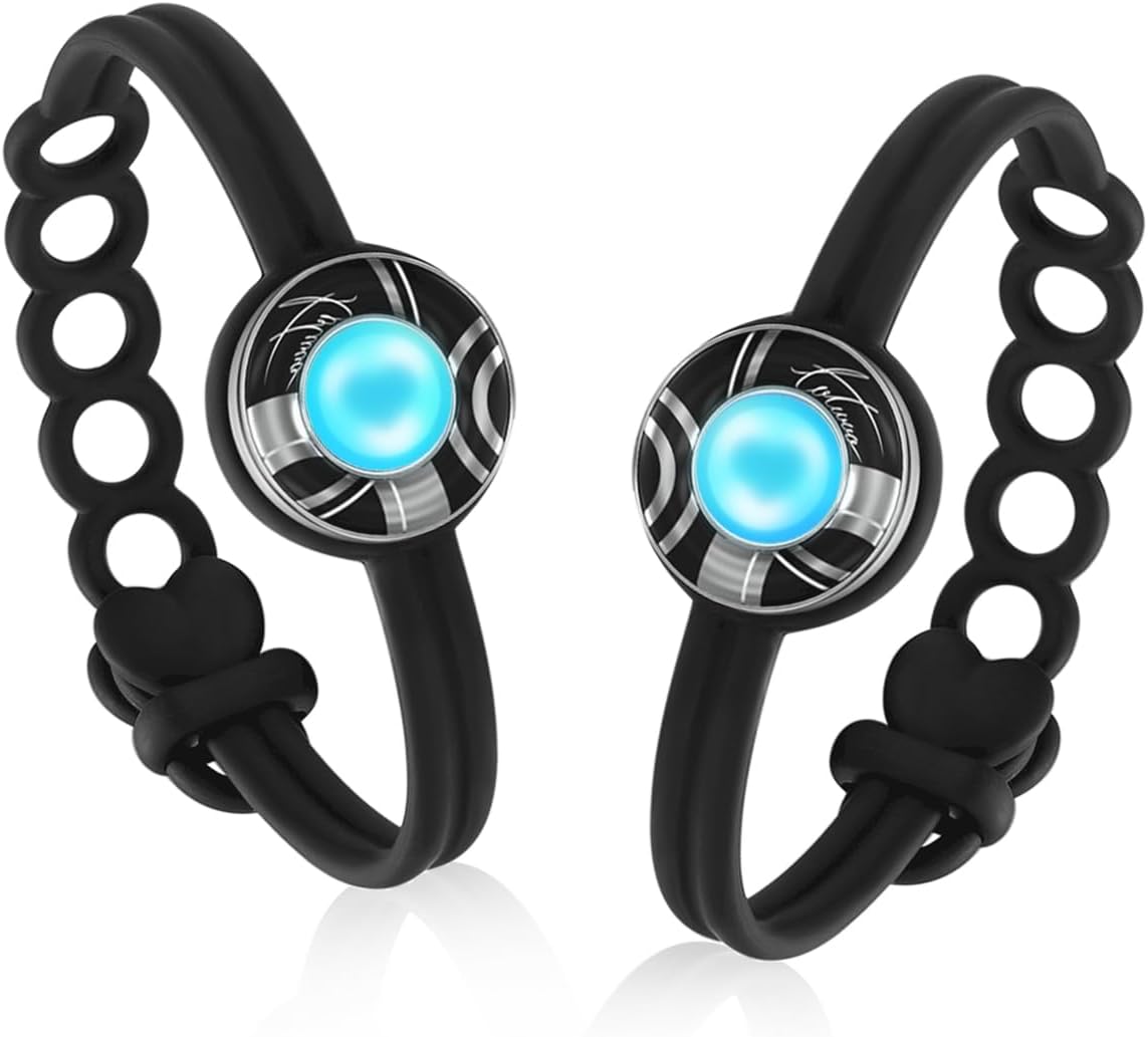 Long Distance Touch Bracelets, Light up & Vibration for Love - Pair of Couples Bracelets Long Distance Relationship Gifts for Girlfriend, Mother-Daughter, Sisters Bluetooth APP Set Up Pairing Jewelry