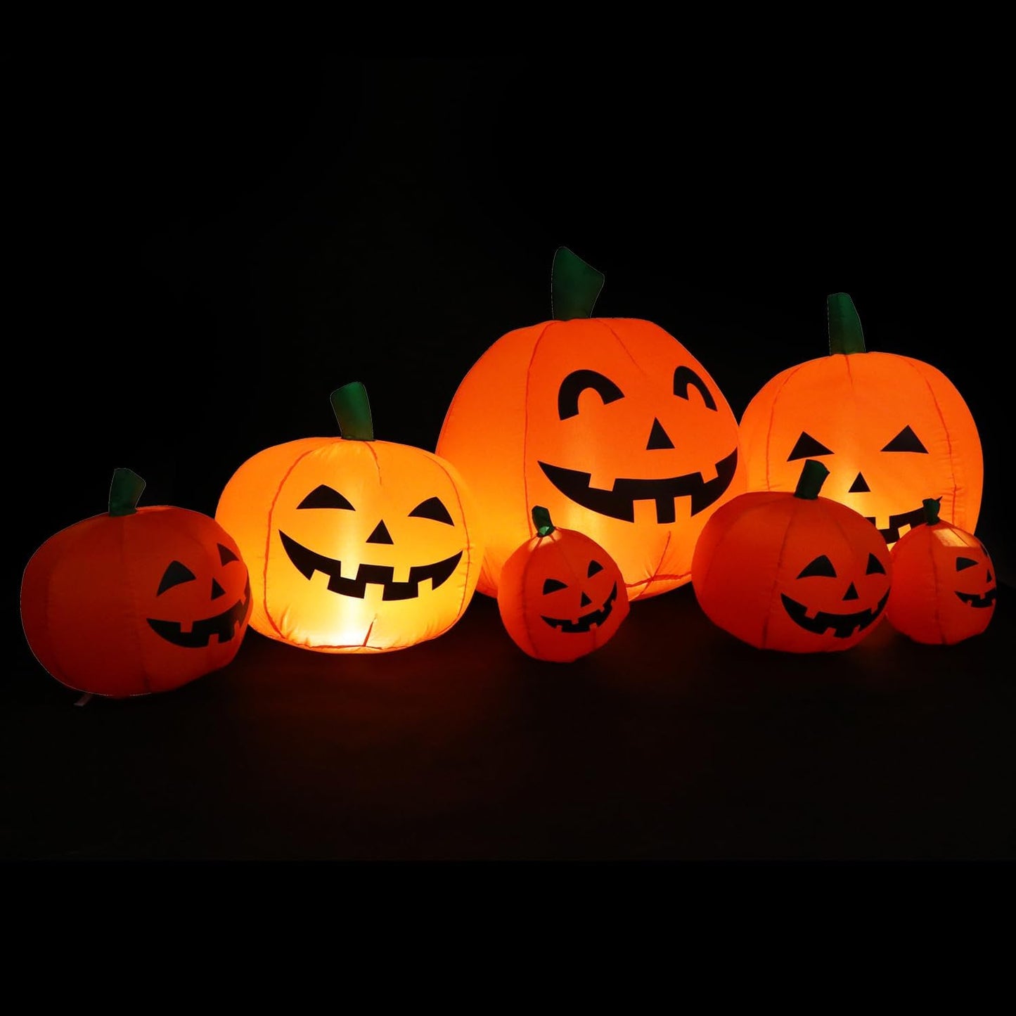Sizonjoy 7 Ft Halloween Blow up Inflatable Pumpkin Decoration-Lighted Halloween Inflatable Pumpkin for Home Yard Garden Indoor and Outdoor Decoration