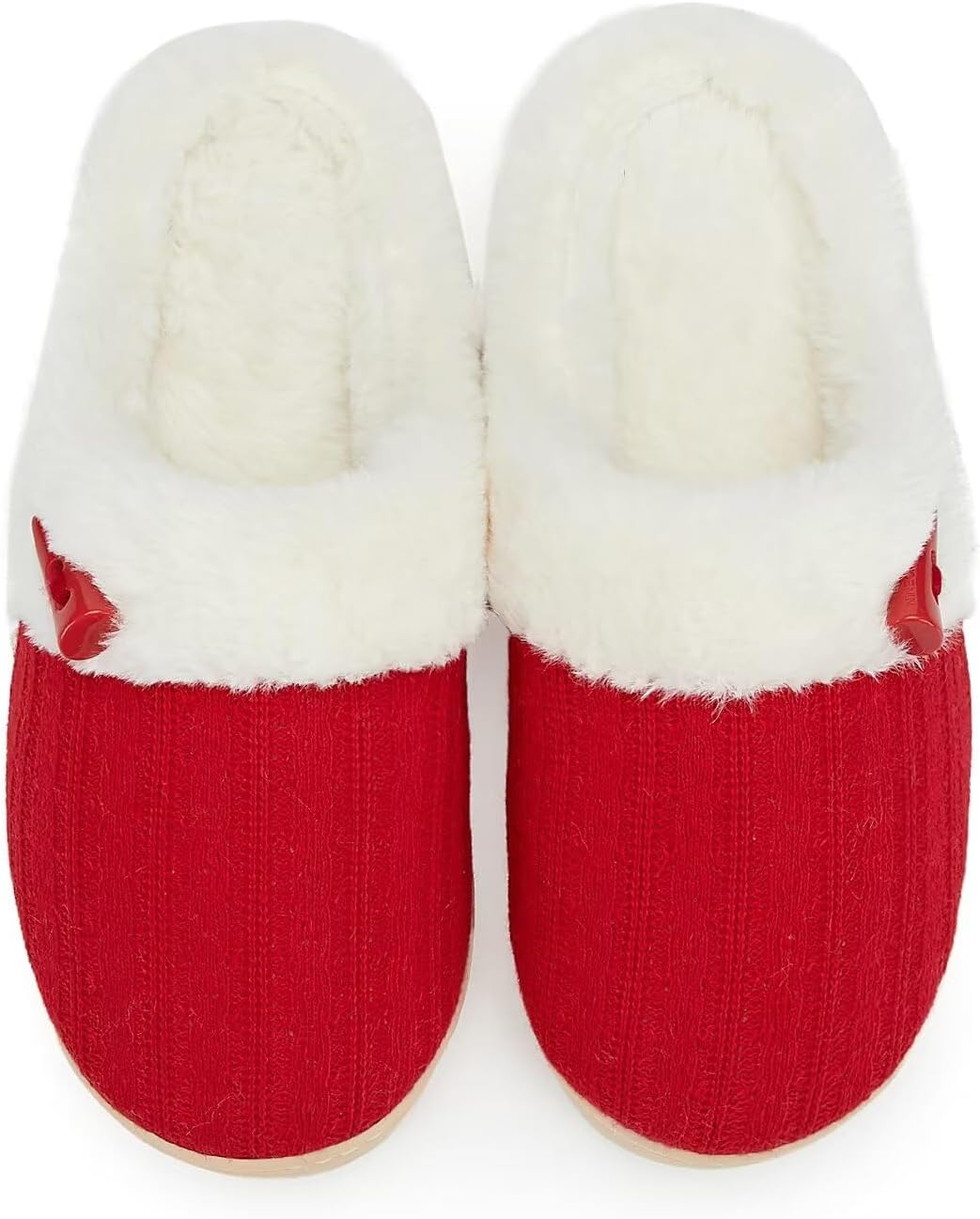 NineCiFun Women's Slip on Fuzzy House Slippers Memory Foam Slippers Scuff Outdoor Indoor Warm Plush Bedroom Shoes with Faux Fur Lining
