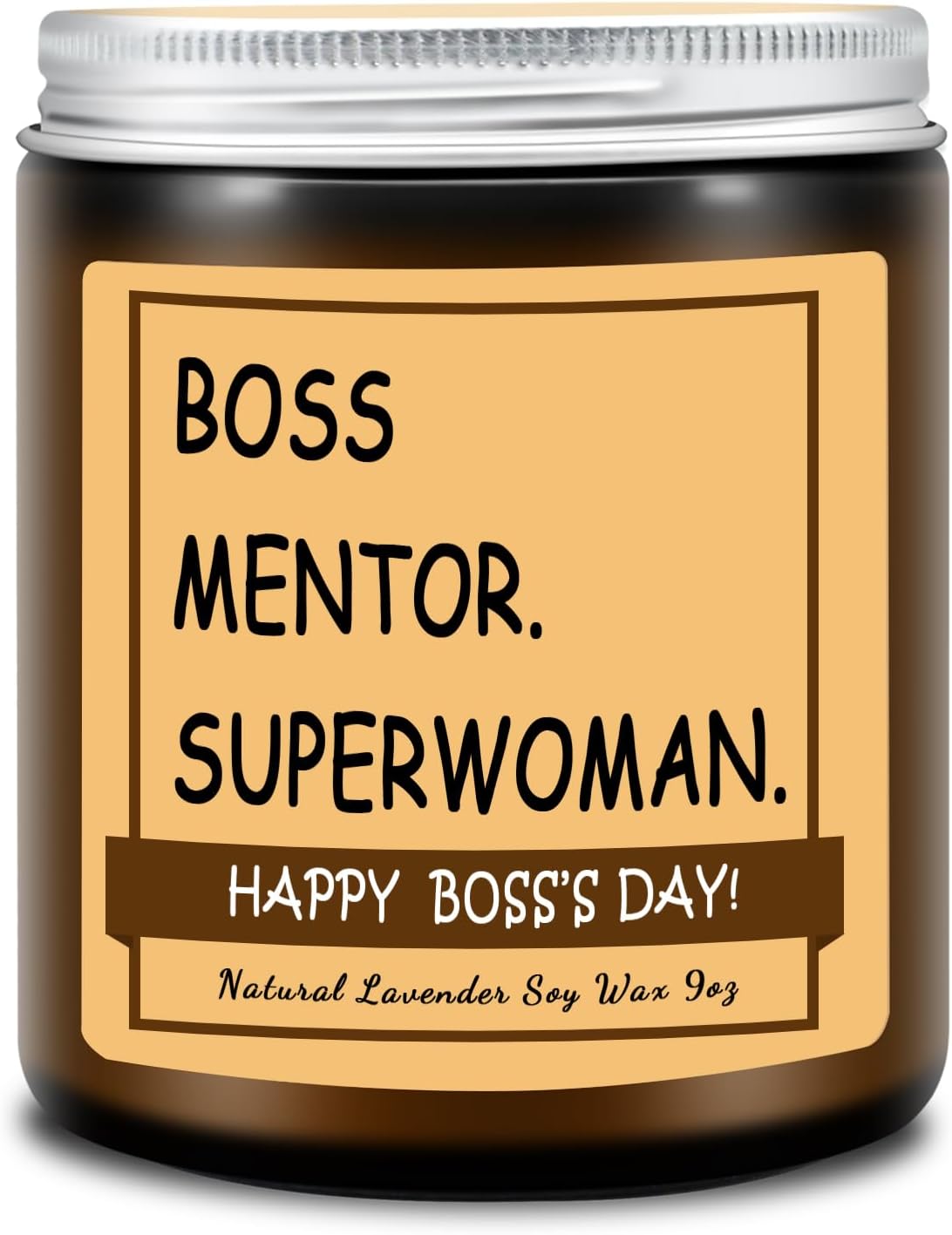Homsolver Boss Gifts for Women,Unique Boss Day, Birthday, Christmas or New Job Promotion Retirement Candle, Mentor Superwoman Scent Candles