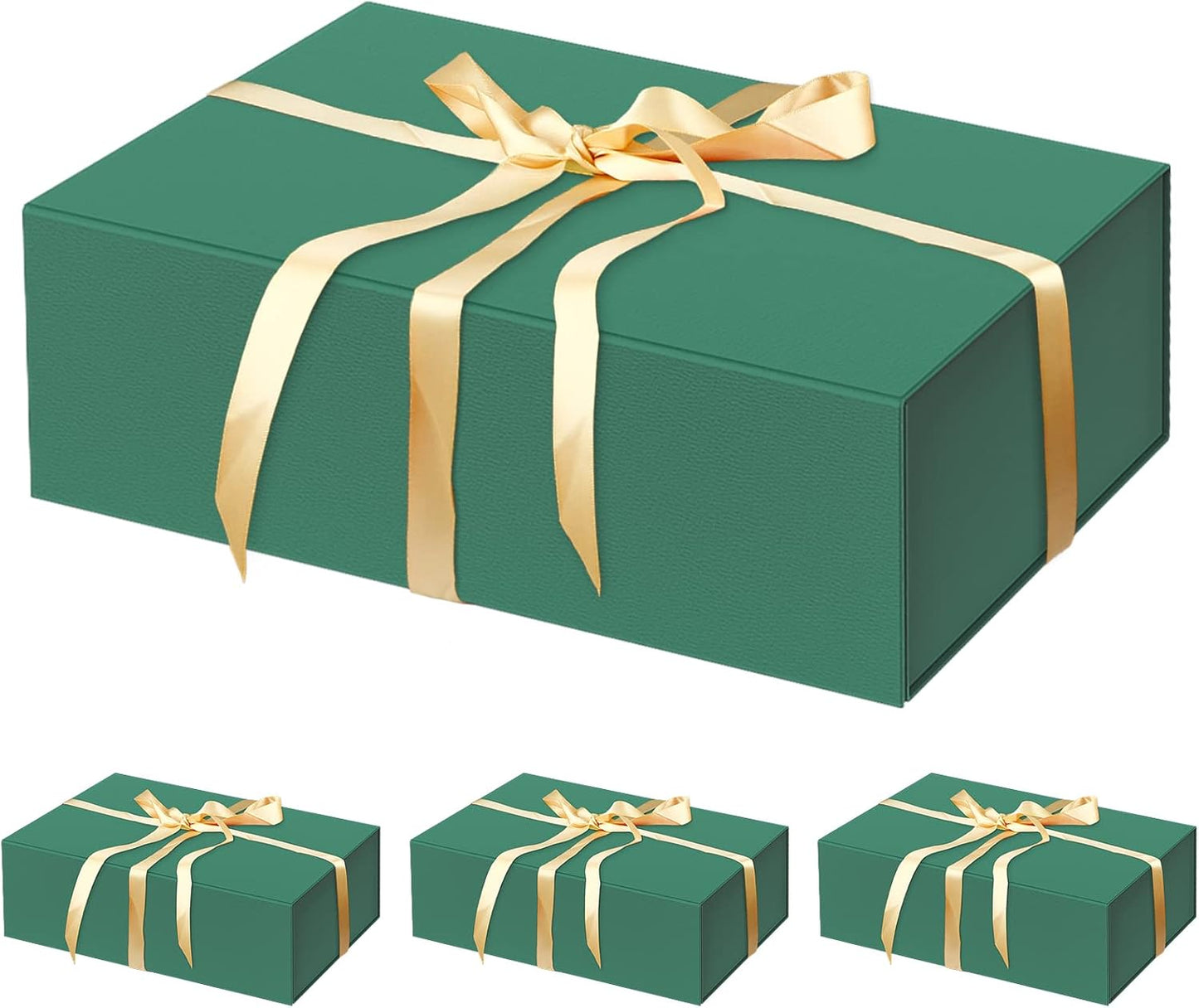 HavrePac 4 Pack Large Gift Boxes 13.8x9x4.3 Inches Luxury Gift Boxes with Lids,Magnetic Closure Gift Box for Present Packaging Box for Mother's Day, Birthdays, Party,Weddings