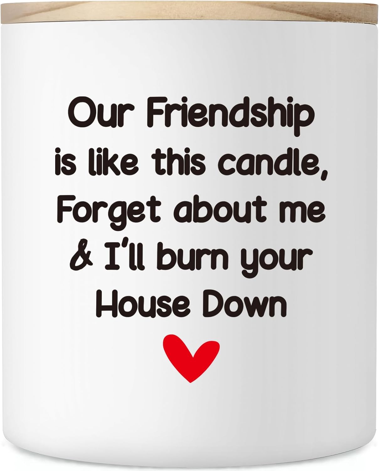 Friendship Gifts for Women, 10oz Birthday Gifts for Best Friend Bestie, Funny Farewell Moving Going Away Gift for Friends Coworker, Our Friendship Candle