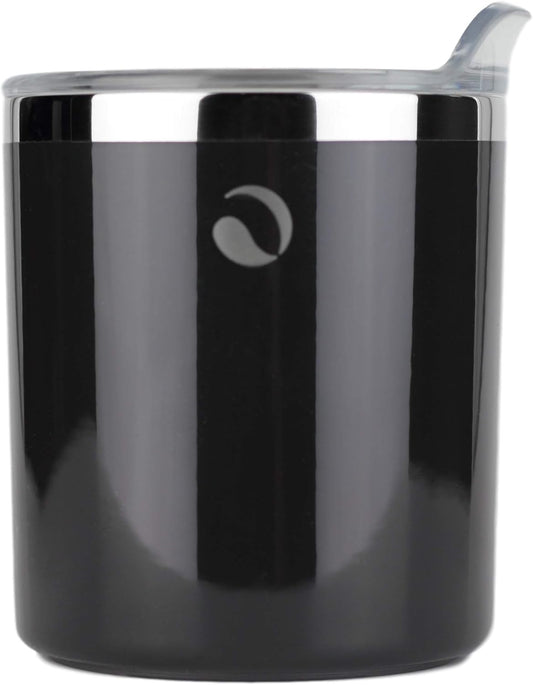 Drinco- 10oz Stainless Steel Tumbler, Vacuum Insulated Tumbler Whiskey Glass, Rocks Glass, GULT (10oz Whiskey Tumbler, Jet Black)