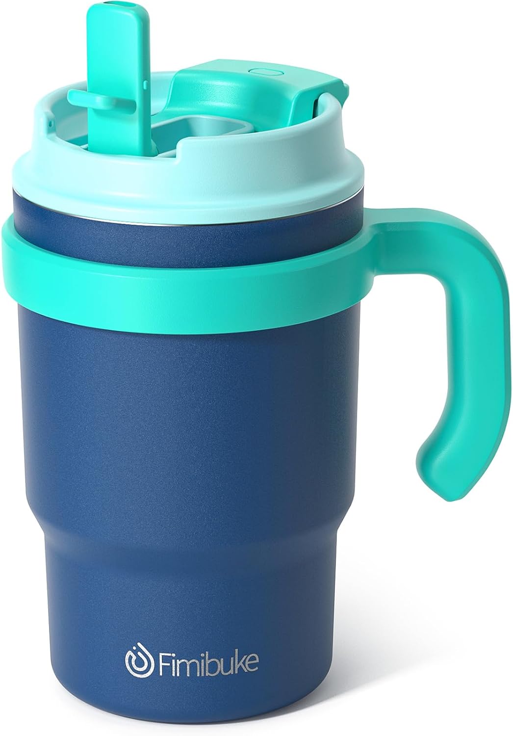 Fimibuke Kids Insulated Tumbler with Handle & Straw - 16oz Leak Proof Toddler Tumbler with Sip/Swig 2-in-1 Lid, BPA FREE 18/8 Stainless Steel Kids Water Bottle Drinking Cups Travel Mugs for Boys Girls