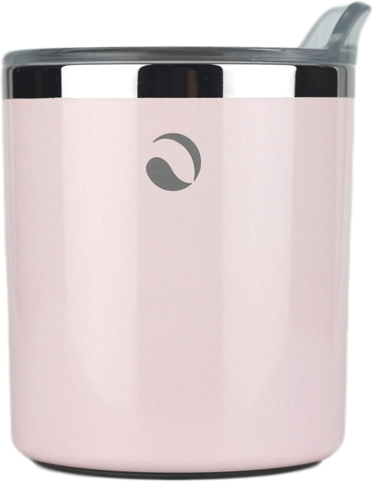 Drinco- 10oz Stainless Steel Tumbler, Vacuum Insulated Tumbler Whiskey Glass, Rocks Glass, GULT (10oz Whiskey Tumbler, Pale Pink)