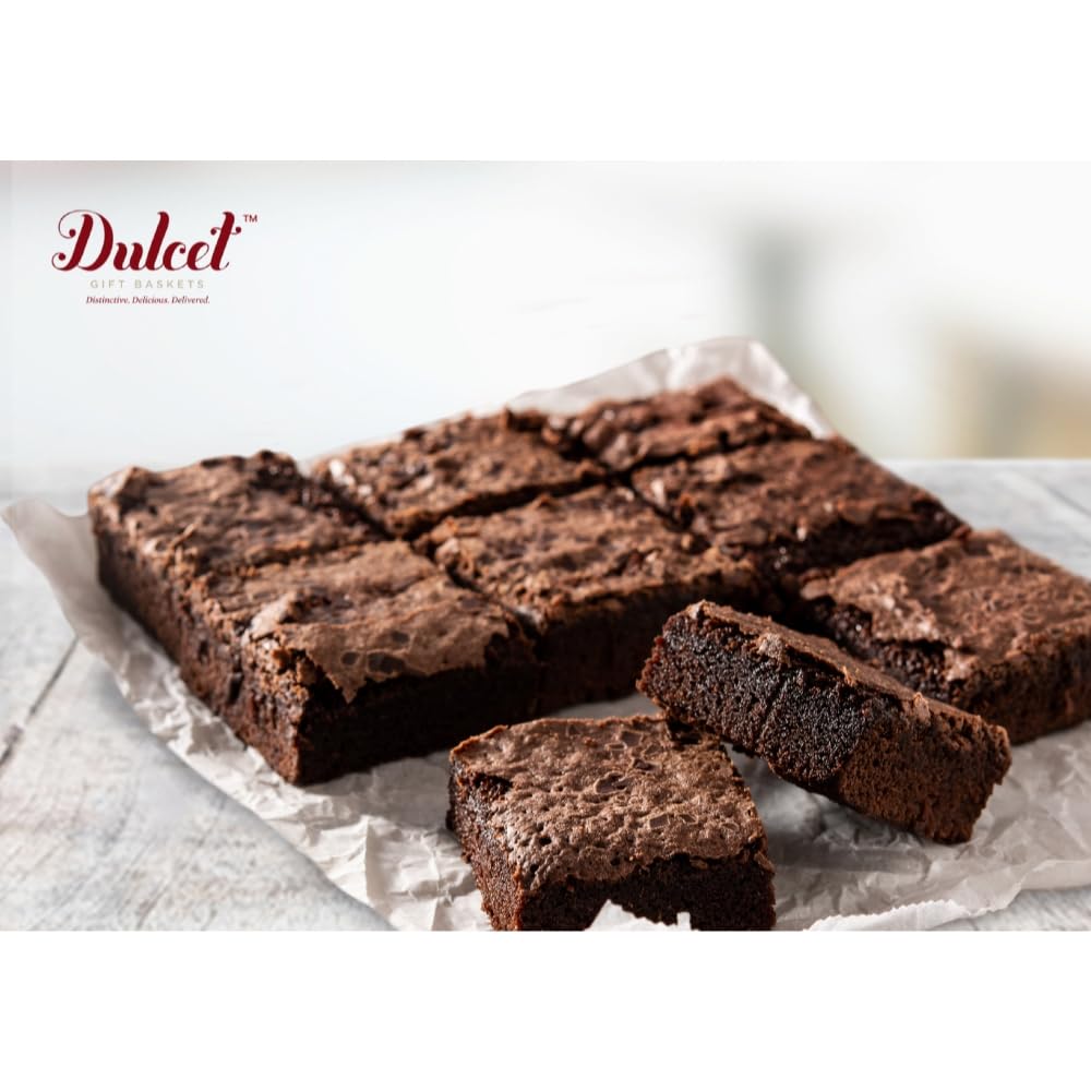 Dulcet Gift Baskets Valentine’s Day Assortment Tin Box- Delicious Gourmet Confection Gift Set - Variety Of Freshly Baked Cookies, Brownies & Rugelah In Many Flavors- Handmade Baked Goods Gift Box