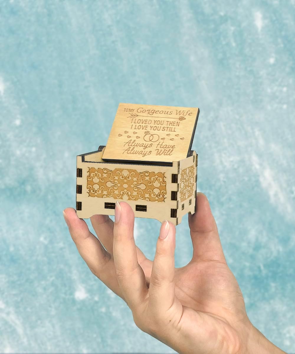 Wife Gifts from Husband, Wooden Music Box, Best Wife Gifts, Suitable for Birthday/Anniversary/Valentine's Day/Christmas