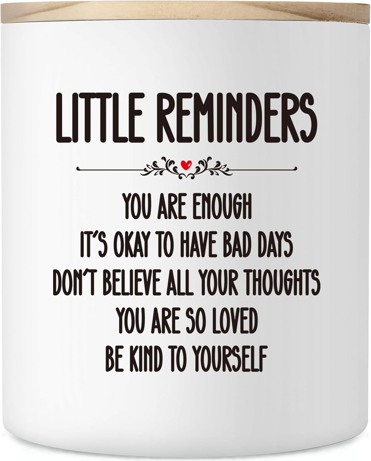 Inspirational Mental Health Gifts for Women, 10oz Encouragement Gifts for Friend Coworker, Little Reminders Office Gift, Motivational Positive Gift for College Girls, Soy Lavender Candle