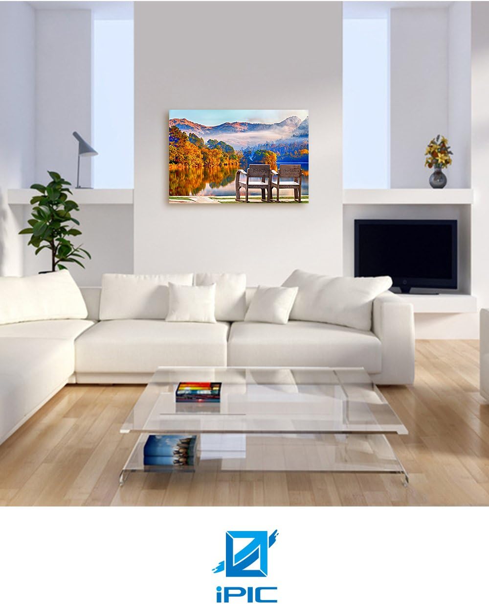 IPIC - Grow Old Together, Personalized Artwork with Names and Date on, Customized Gift for Anniversary,Wedding,Birthday and Holidays. 24x16