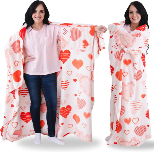 Wearable Blankets for Women, Adult Wearable Blanket Men, Girlfriend Gifts for Women Dorm Room Essentials for Her