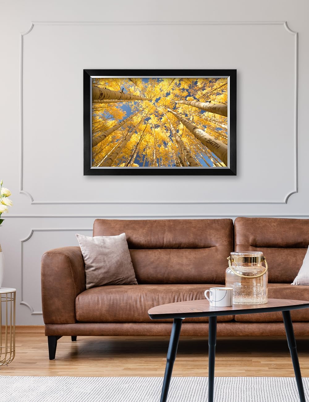 IPIC - Fall in Love, Personalized Canvas Wall Art with Names and Date on for Home Decor, Customized Gift for Anniversary,Wedding,Birthday and Holidays.