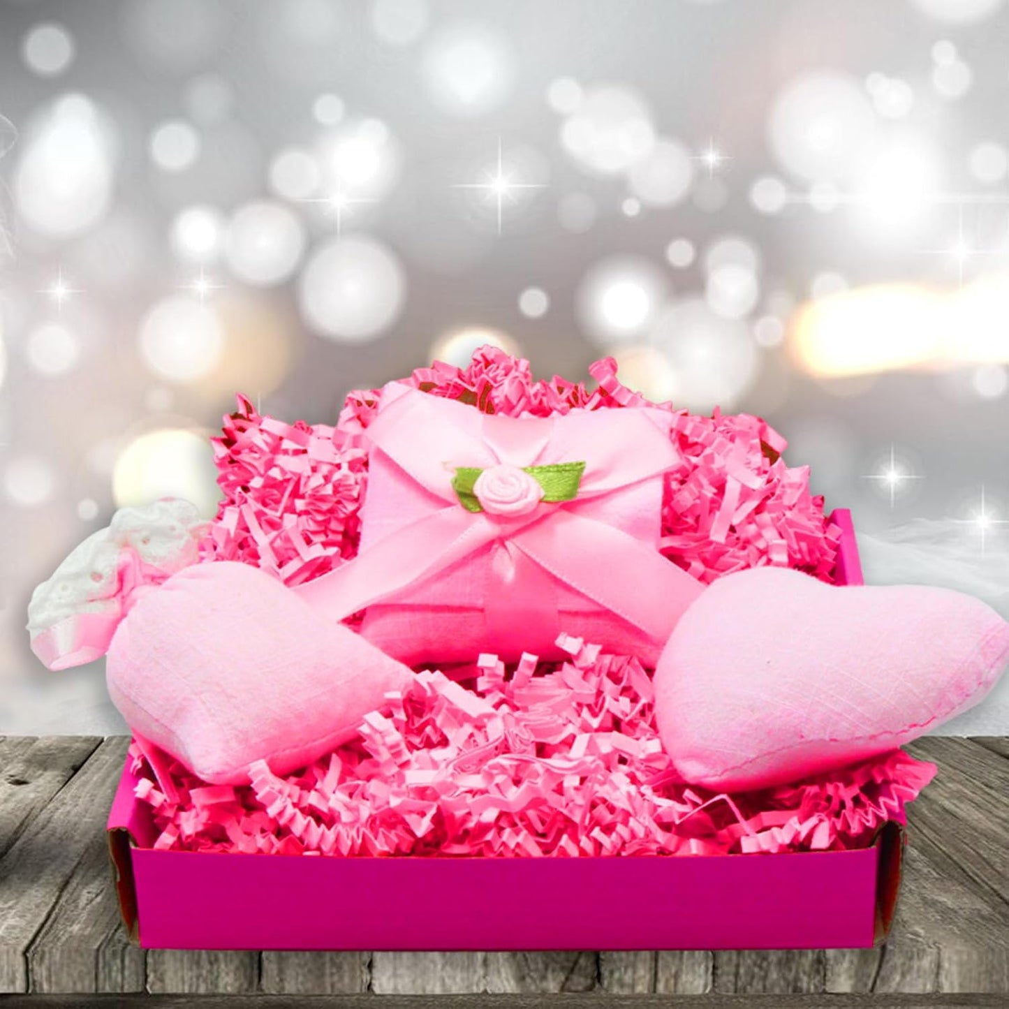 2 LB Fluorescent Pink Crinkle Cut Paper Shred Filler Great for Gift Wrapping, Basket Filling, Birthday, Wedding, Halloween, Thanksgiving, Christmas Day, New Year Party Decorations Filling Supplies