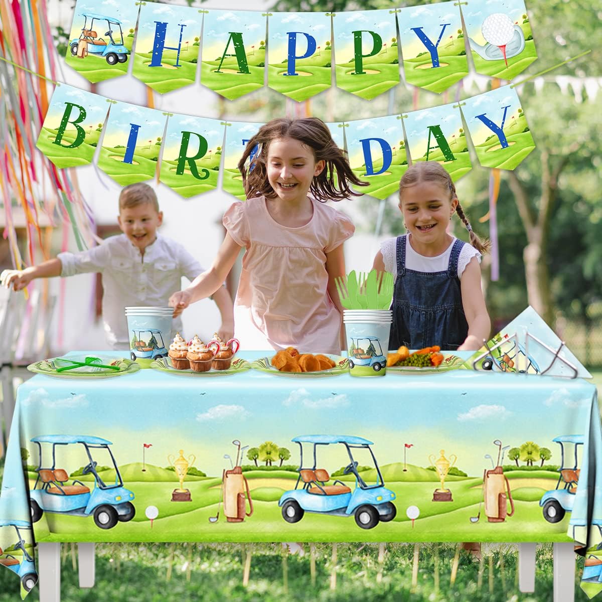 Golf Birthday Decorations - Golf Sports Party Supplies Include Golf Disposable Napkins, Dinner Plates for Golf Themed Birthdays, Sports Party Birthday Decorations