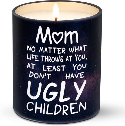 Gifts for Mom from Daughter, Son - Mothers Day Gifts for Mom, Wife, Women - Moms Birthday Gift Ideas, Cool Birthday Gift for Moms - Funny Mothers Day Candle, mom Candle Funny 10 Oz Lemongrass