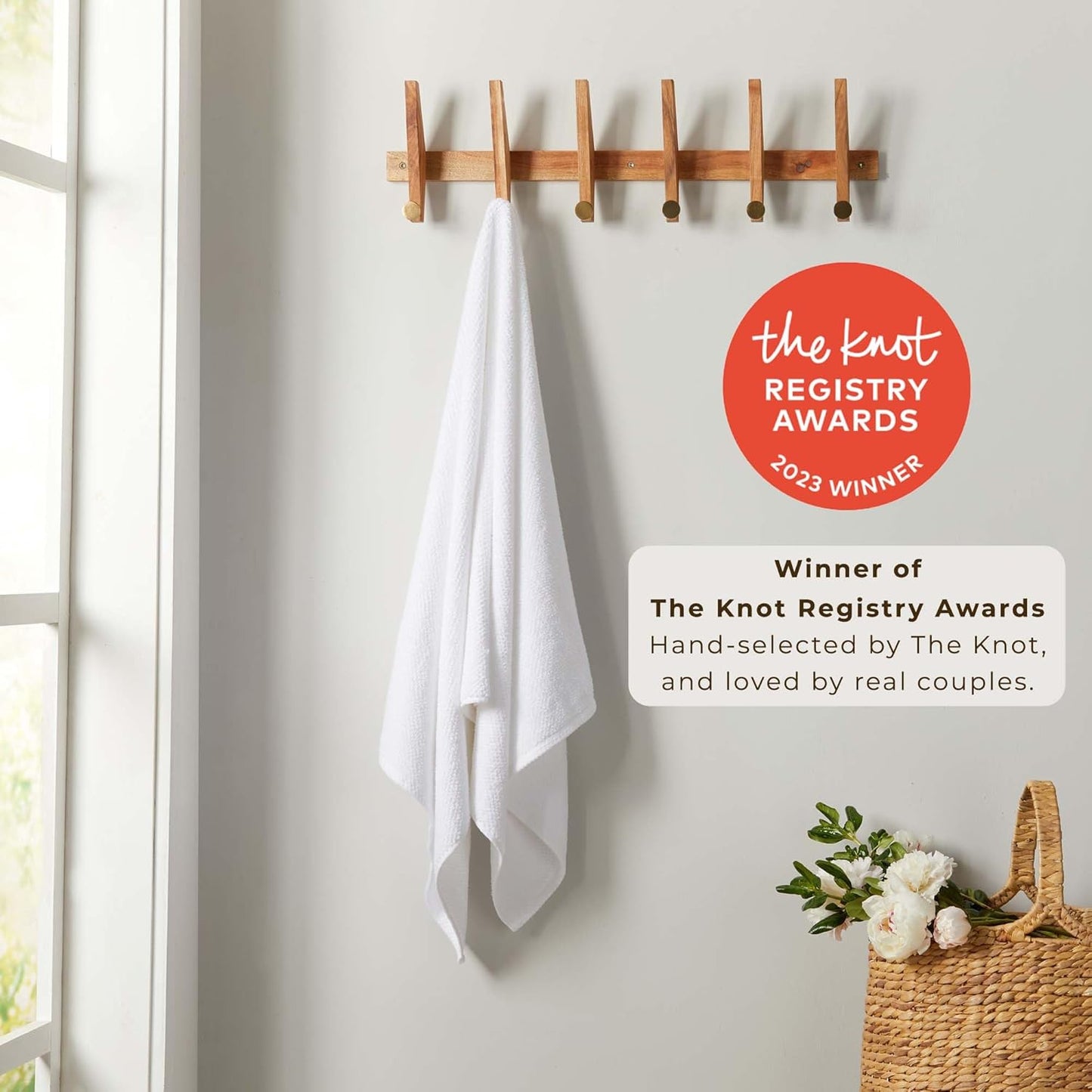Great Bay Home White Bath Sheets - 100% Cotton Oversized 2 Pack 68x35 Extra Large Towel Set - Absorbent, Quick-Drying, Durable Oversized Bath Towel for Bathroom Décor