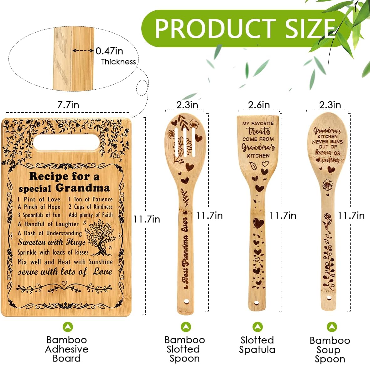 Grandma Christmas Birthday Gifts from Grandchildren Grandkids Nana Gifts Great Grandma Gifts Best Grandma Ever Presents for Grandma for Gigi Mimi Nana Grandmother Cutting Boards for The Kitchen