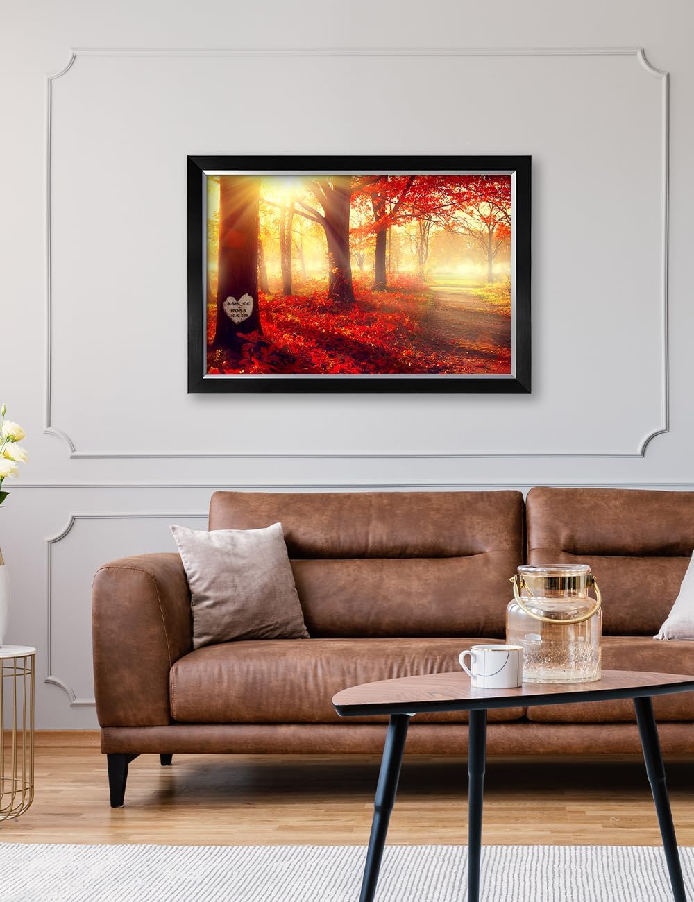 IPIC - You Are My Sunshine, Personalized Canvas Wall Art with Names and Date on for Home Decor, Customized Gift for Anniversary,Wedding,Birthday and Holidays.