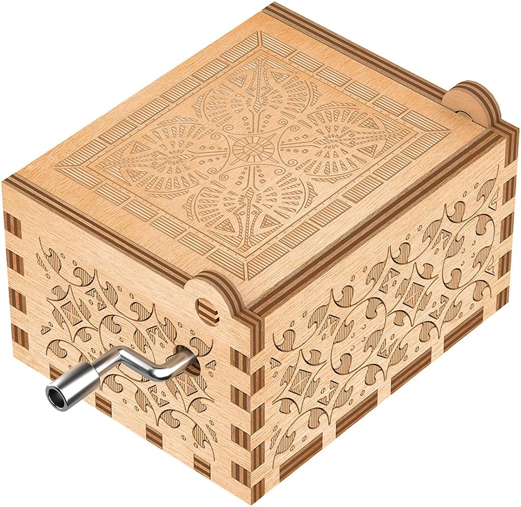 Gifts for Son from Dad, Wooden Music Box, Dad to Son Gifts, Suitable for Birthday/Christmas/Keepsake