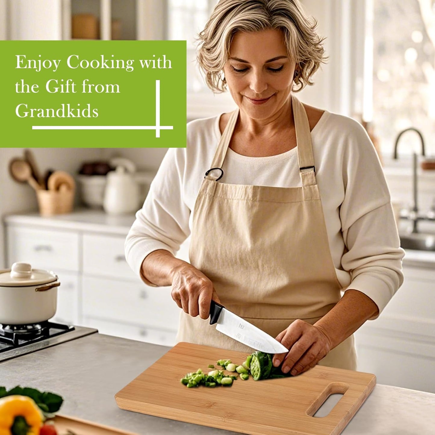 Grandma Gifts Mothers Day Gifts for Grandma Great Grandma Birthday Gifts from Grandkids Granddaughter Grandson Best Grandma Ever Gift New Grandma Nana Gigi Christmas Cutting Boards for the Kitchen