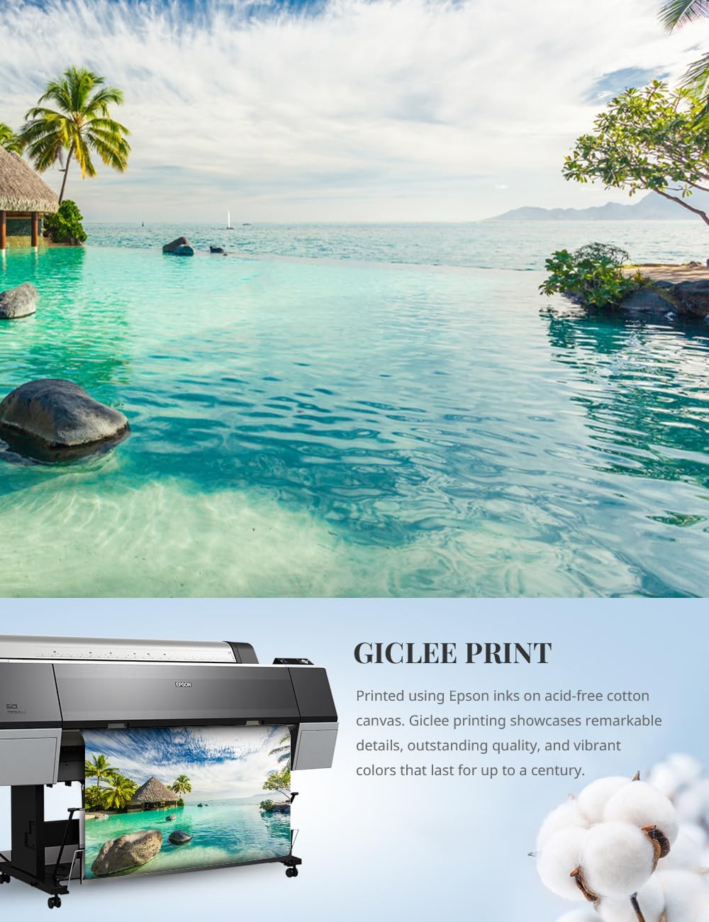 IPIC - "Tropical Memories Personalized Framed Wall Art, Custom Beach Canvas Print with Solid Wood Frame, A Personalized Gift with Name and Date for Couple, Wedding, or Anniversary