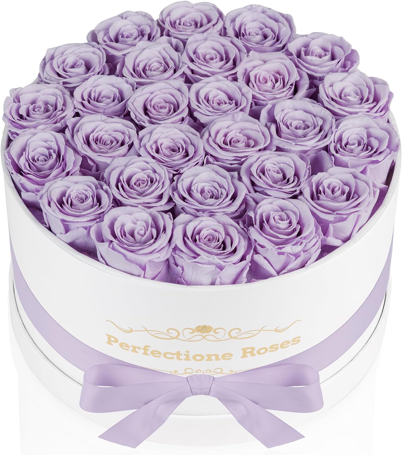 Perfectione Roses 27 Roses in a Box, Mothers Day Rose, Preserved Flowers for Her, Flowers for Delivery Birthday Gifts for Women (Lavender)