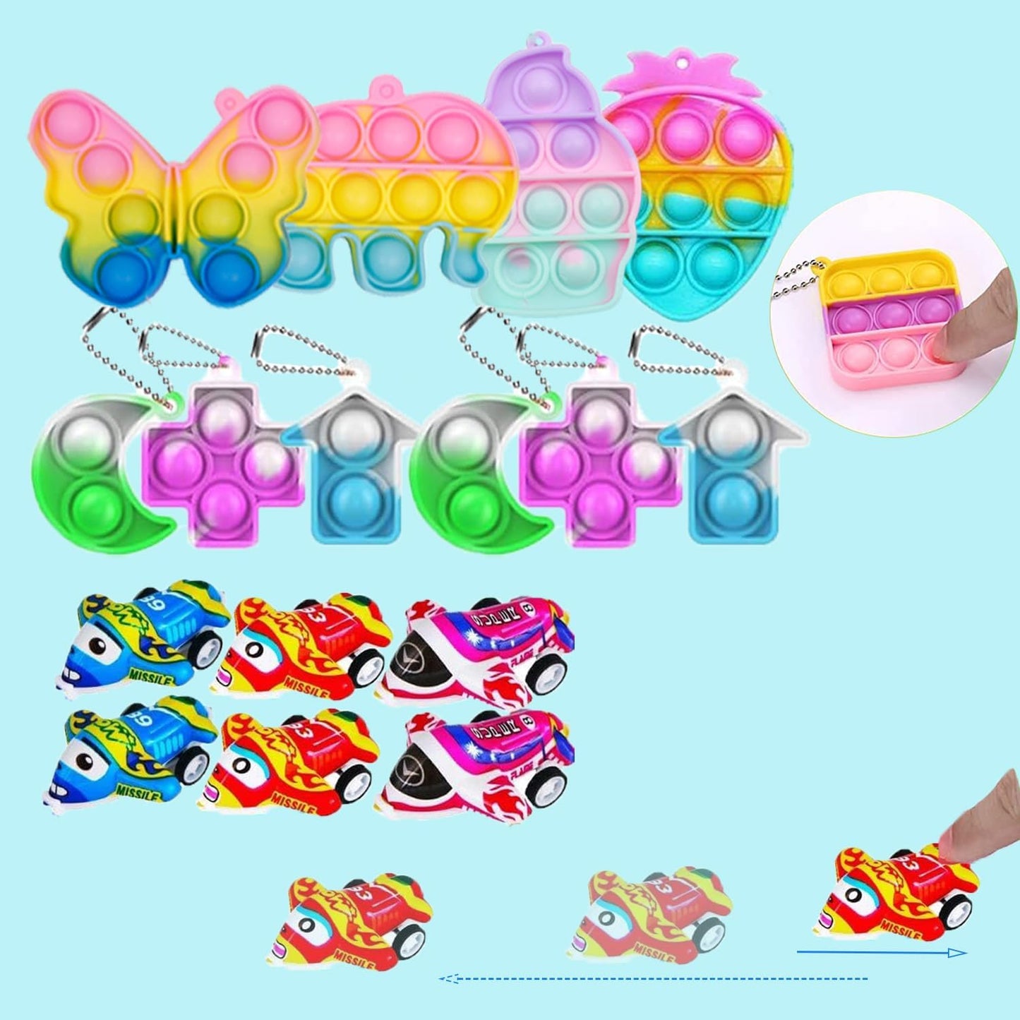 132 Pcs Party Favors - Assortment Treasure Box Toys for Kids 4-8, Classroom Prizes, Goodie Bags Stuffers, Christmas Stocking Stuffers, Pinata Fillers, Carnival Prizes