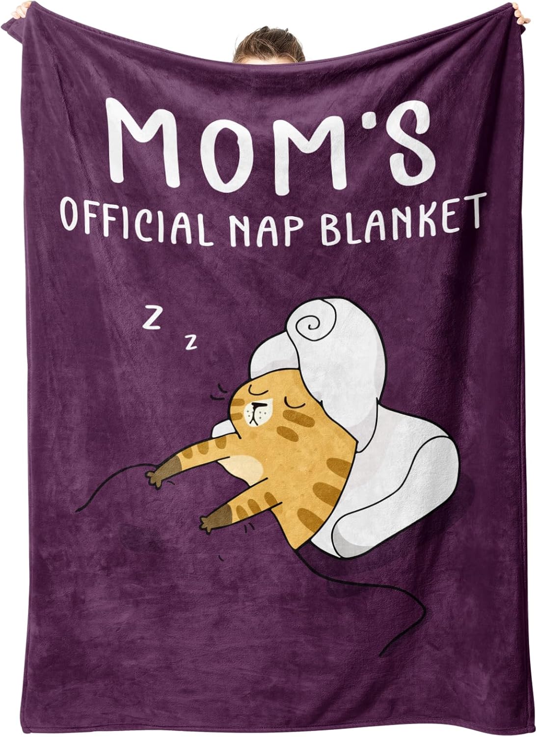 SteadStyle Gifts for Mom from Daughter Son, Mom Birthday Gifts Blanket, Mother Presents for Christmas, Mothers Day, Valentine's Day, Fluffy Blanket for Mommy, 80'' x 60'' (Purple)