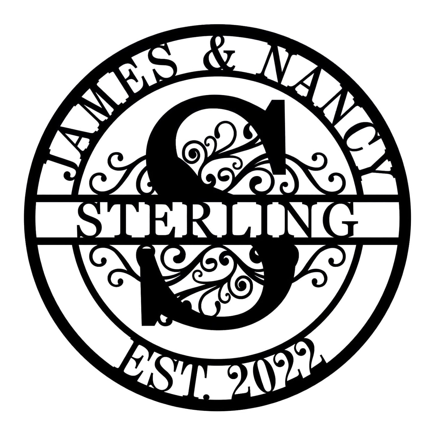 Metal Name Signs Personalized, Custom Name Signs, Custom Family Name Sign, Last Name Sign, Metal Wall Art, personalized wall decor, Personalized Wedding Gift