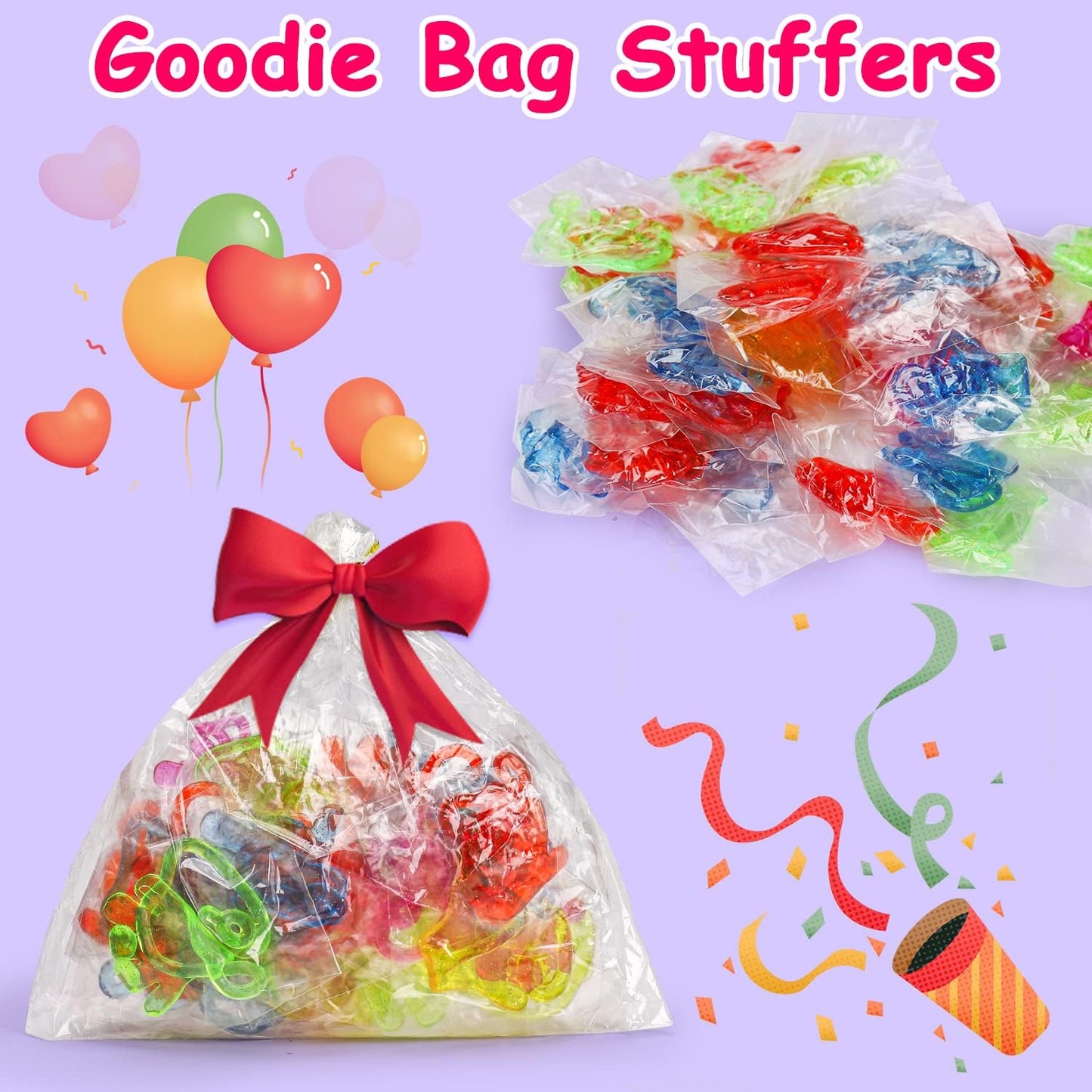 40PCS Glitter Sticky Hand Party Favors for Kids Birthday Supplies Halloween Goodie Bag Stuffers Classroom Treasure Box Carnival Prizes Bulk Treat Trinkets Pinata Fillers Mini Stuff Stretchy Toys