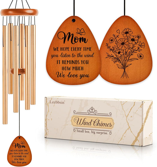 Gifts for Mom, Moms Wind Chimes, Mother’s Day Best Gift for Mom, Mother Birthday Gift from Daughter Son, Love Reminder Gifts for Birthday Thanksgiving Christmas, Large-36''