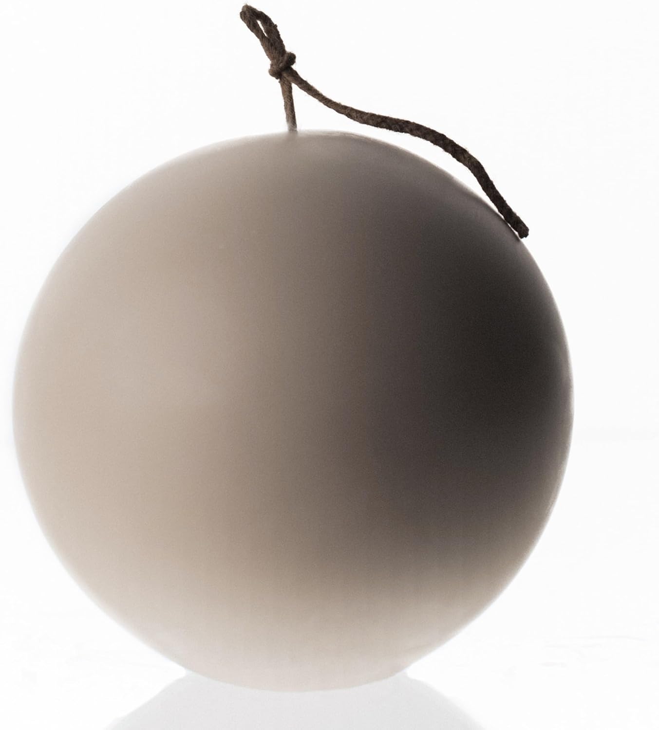 LAWA Sphere Candle - Beautiful Handmade Pillar Scented Soy Wax Elegant Aesthetic Candle Housewarming Gift Home Room Shelf Decor Idea (Light Beige, Large)