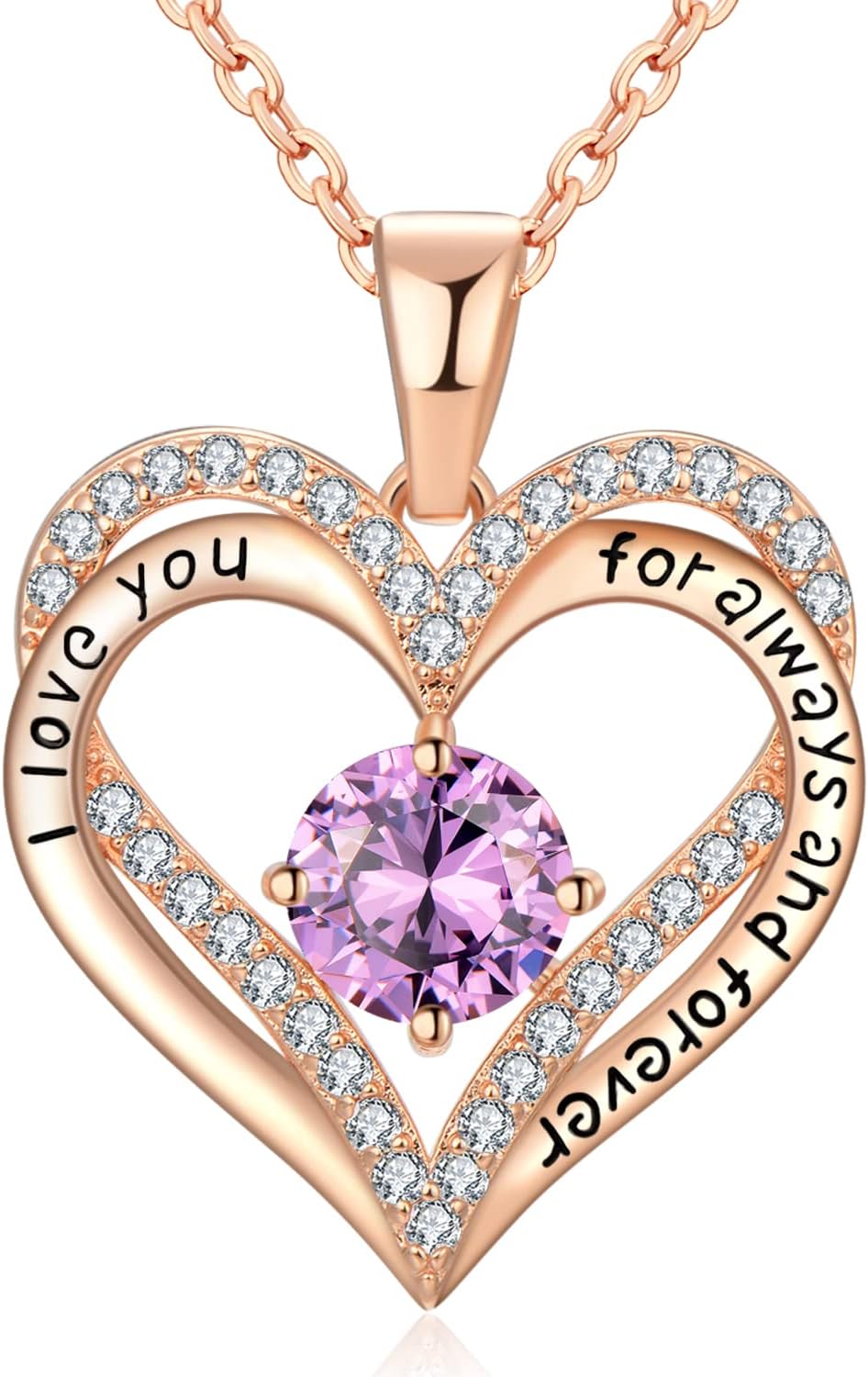 18K Rose Gold Necklaces for Women Birthday Gifts for Women Jewelry for Women Birthday Gifts for Wife Girlfriend Daughter Wife Birthday Gifts for Anniversary Mothers Day Christmas Valentines Gifts