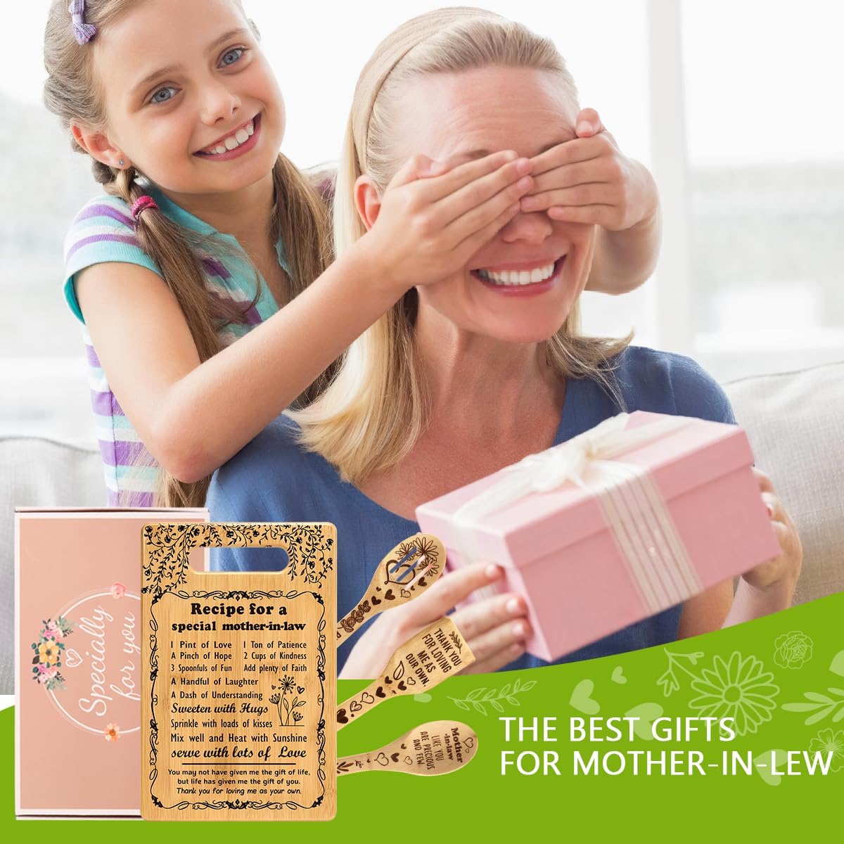 Great Gifts for Mother in law Mother of the Bride Groom Gifts from Daughter Son in Law Best Mother in Law Birthday Christmas Wedding Gift to My Mother in law Cutting Boards Set