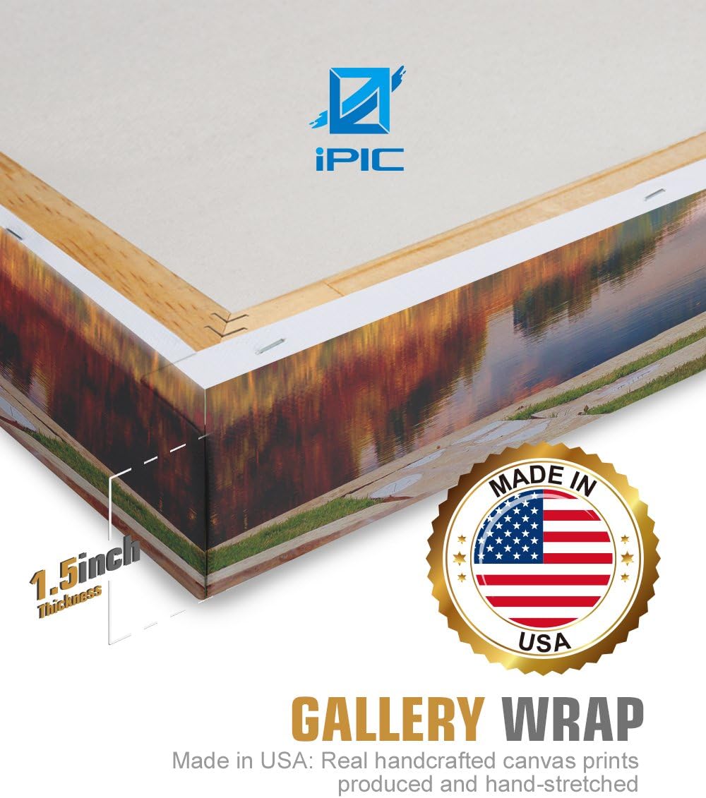 IPIC - Grow Old Together, Personalized Artwork with Names and Date on, Customized Gift for Anniversary,Wedding,Birthday and Holidays. 24x16