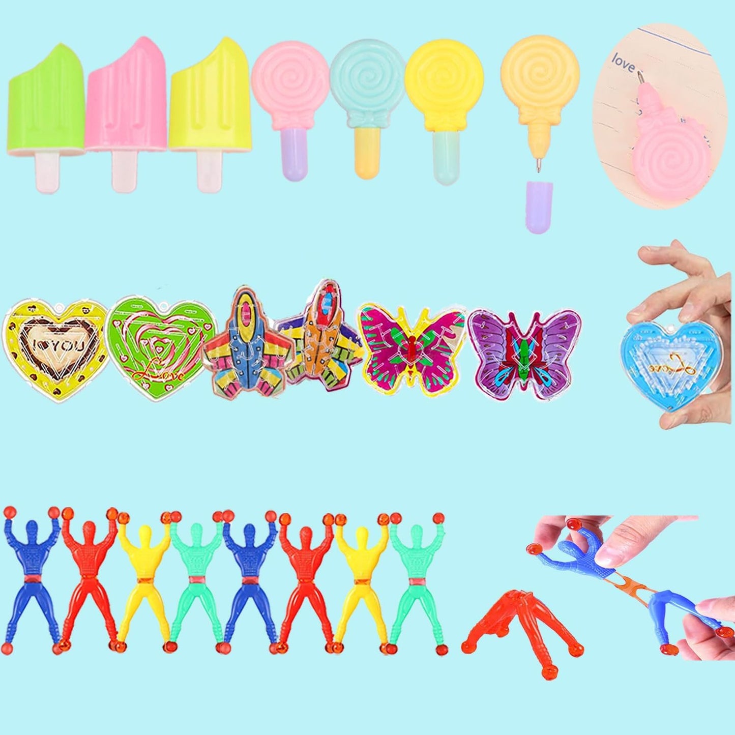 132 Pcs Party Favors - Assortment Treasure Box Toys for Kids 4-8, Classroom Prizes, Goodie Bags Stuffers, Christmas Stocking Stuffers, Pinata Fillers, Carnival Prizes