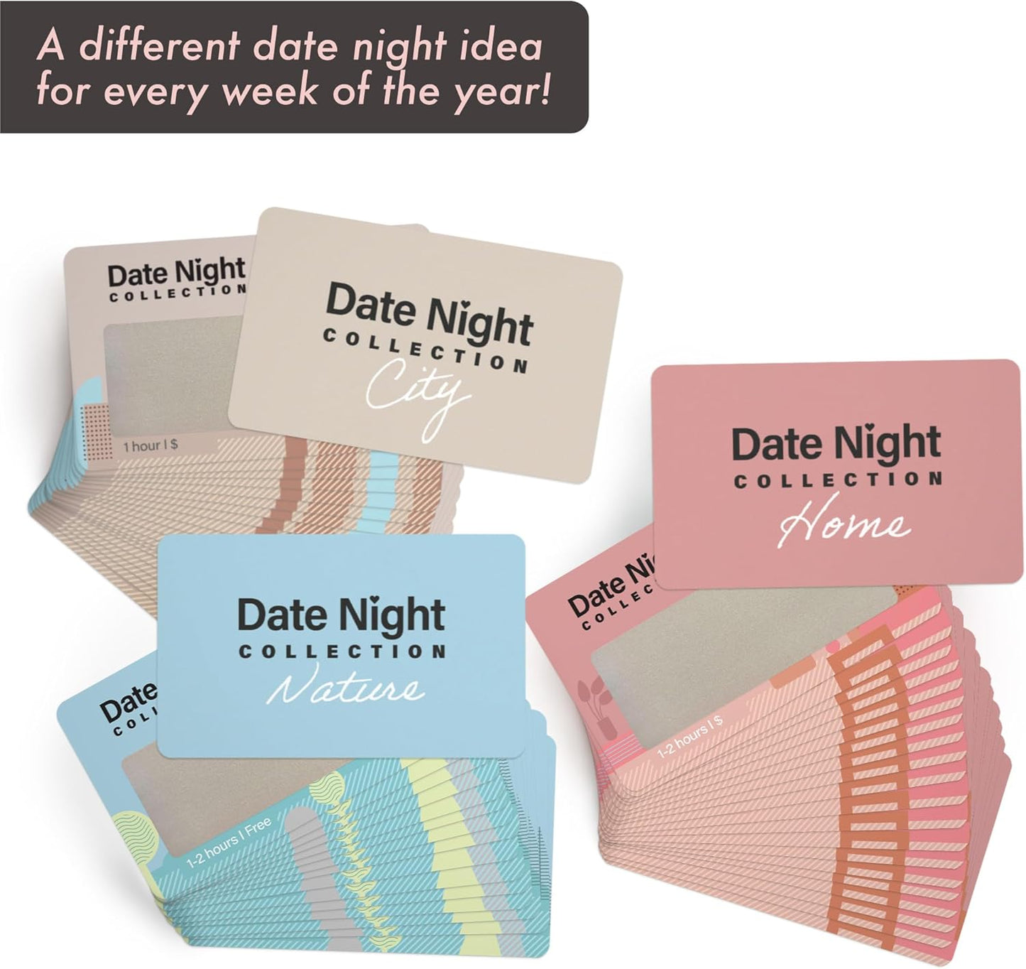 Lulu & You 55 Scratch Off Date Night Ideas for Couples - Have Fun with Our Date Night Cards - Wedding Gift & Bridal Shower Gift Idea - Appropriate for All Audiences