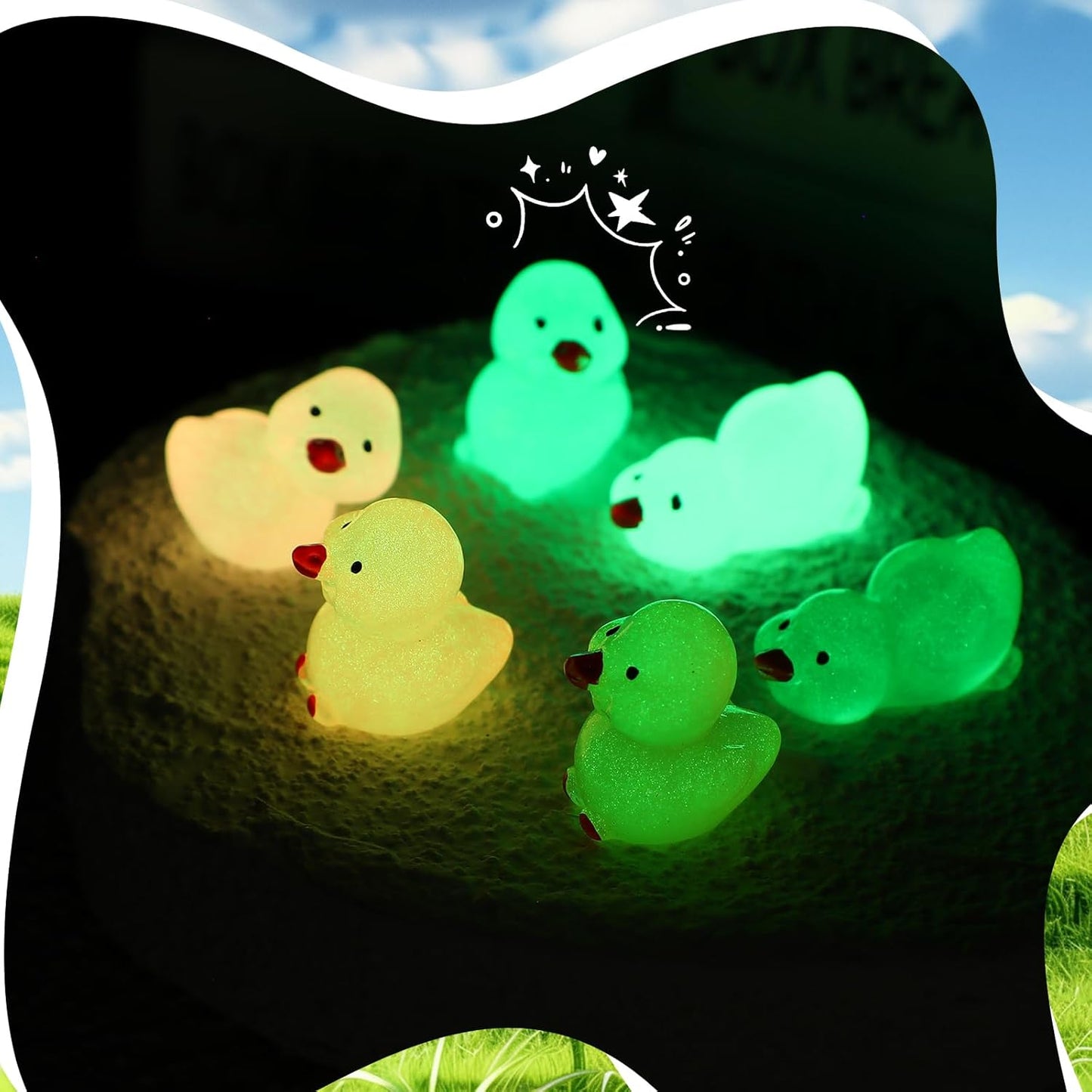 48 Sets Employee Appreciation Gifts Bulk Luminous Resin Animals Breathing Box Party Favor, Team Building Emotional Support Gifts Positive Thank You for Staff Coworkers(Duck)