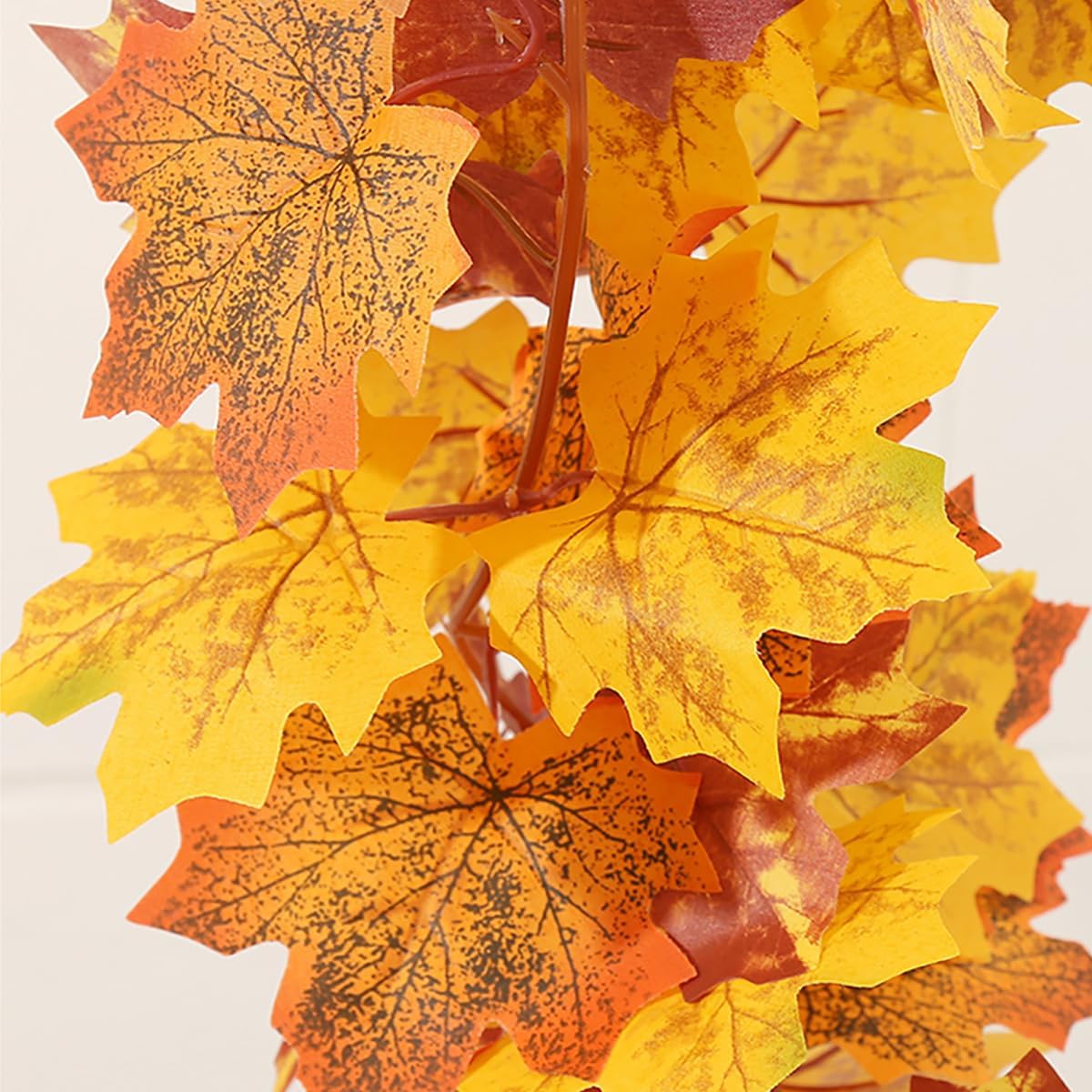 Fall Garland Fall Leaves Garland for Thanksgiving Decorations Home Outdoor Decor (3 Pcs)