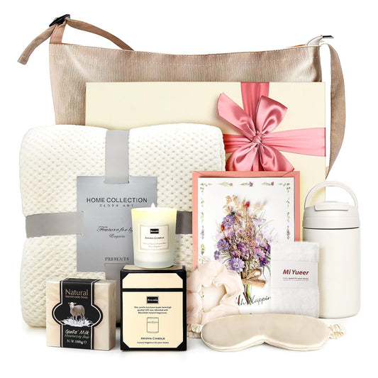 Gift Set, 10 Pcs Self Care Basket for Women, Get Well After Surgery, New Mom Care Package, Thinking of You for Mom Wife Friends Sister Her