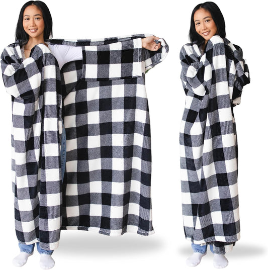 Wearable Blankets for Women, Adult Wearable Blanket Men, Girlfriend Gifts for Women Dorm Room Essentials for Her